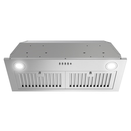 Streamline 28 in. Petroni Ducted Insert 350 CFM Range Hood in Brushed Stainless Steel T-4015-1-DT